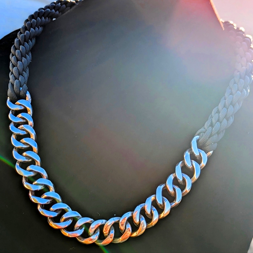 New Mens Heavy Solid Sterling Silver 925 143g Chain Necklace  24” Hand Crafted